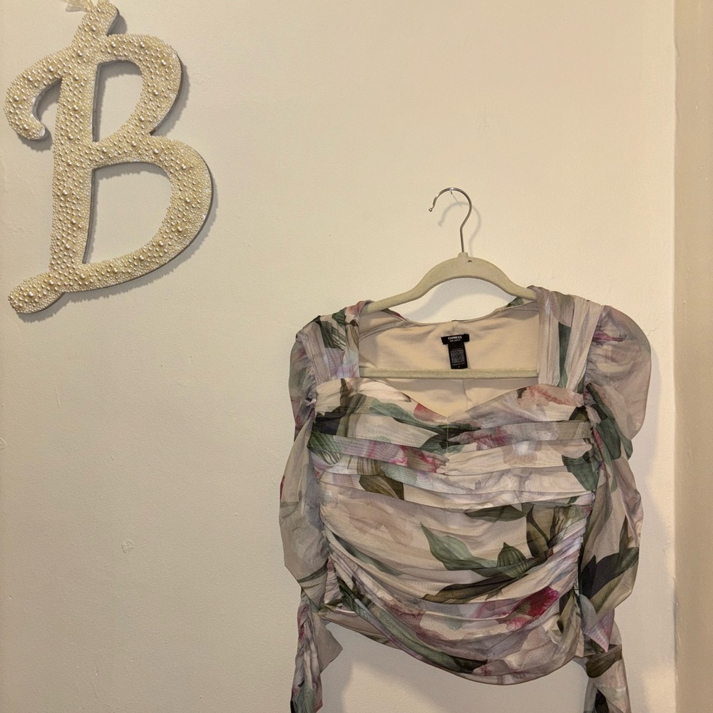 Express Multicolor Floral Blouse